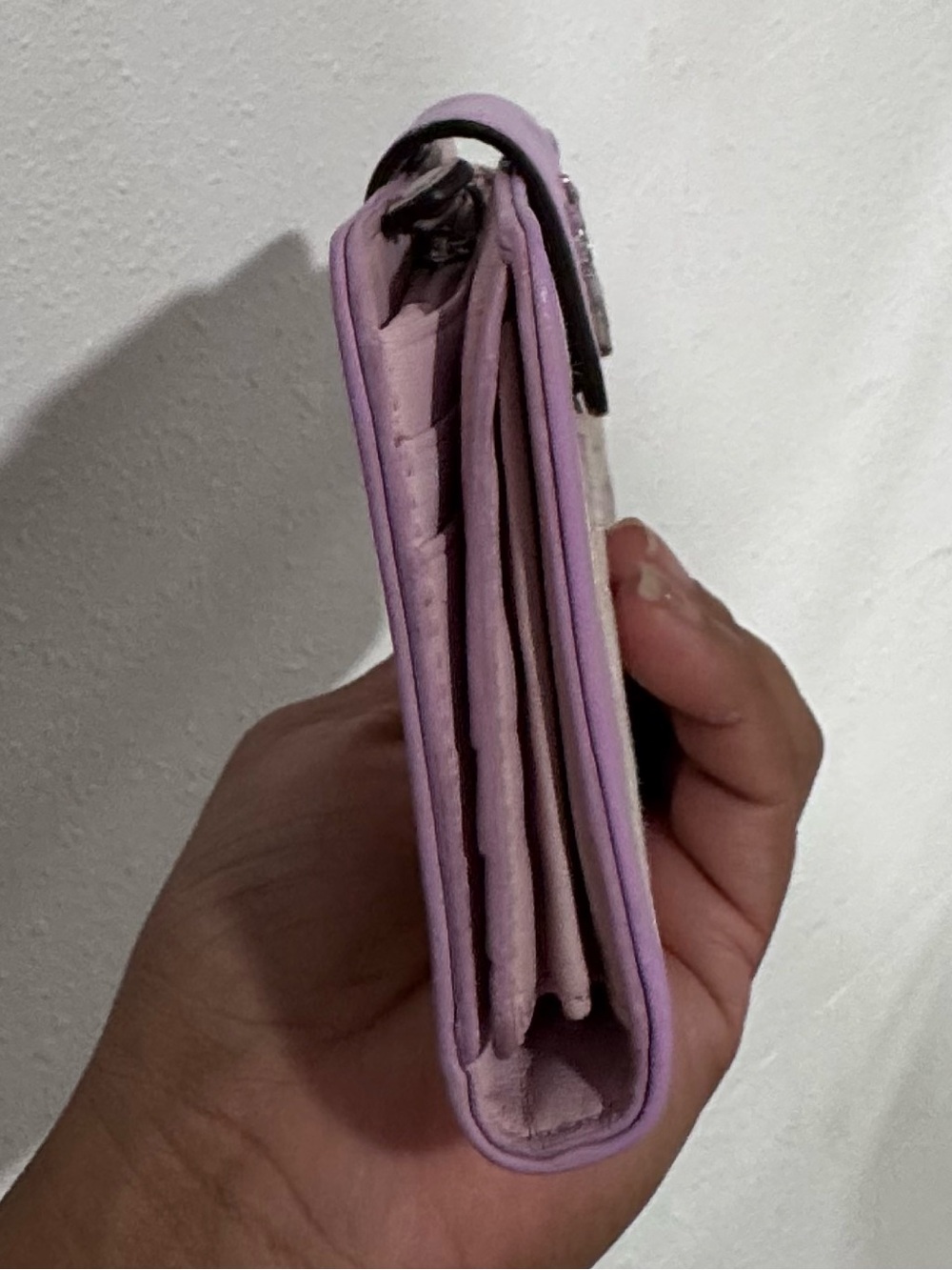 Coach Lavender Madison Opt Art Signature Zip Wallet - Picture 3 of 6